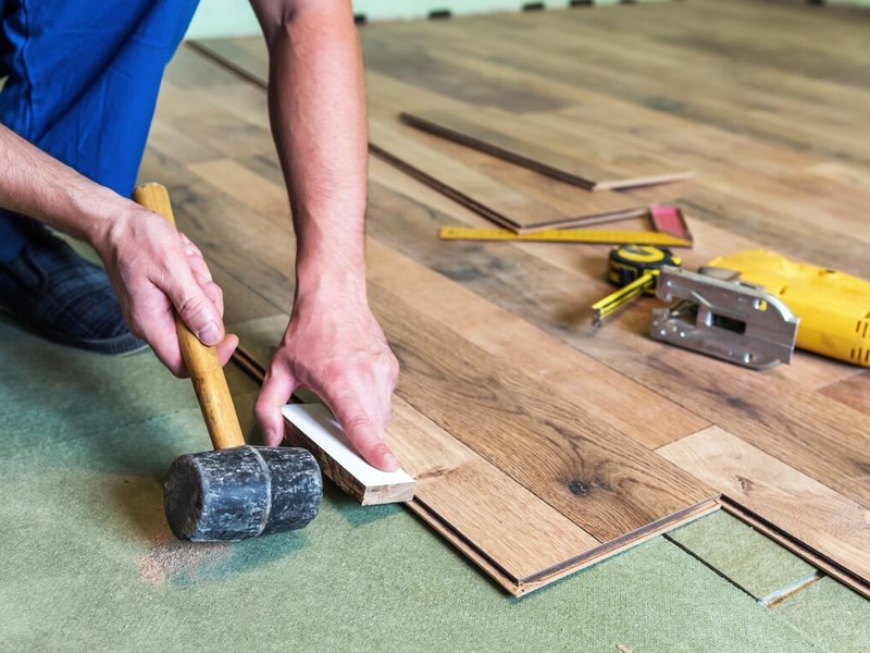 Floor installation from Prestige Flooring Center in Cathedral City, CA