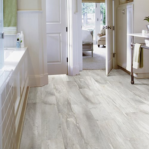 Luxury vinyl bathroom flooring from Prestige Flooring Center in Cathedral City, CA