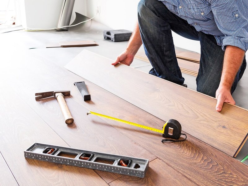 Floor installation from Prestige Flooring Center in Cathedral City, CA