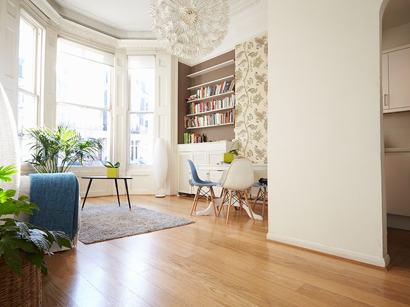 Luxury vinyl flooring imitates natural materials beautifully